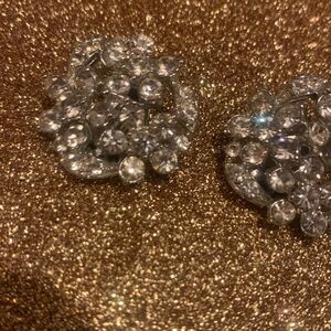 Sparkling Silver Crystal Earrings